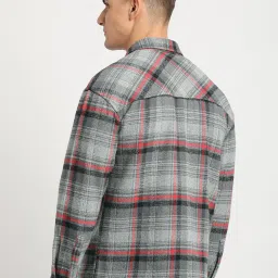The Bear House Multicolored Cotton Loose Fit Checks Shacket image 2