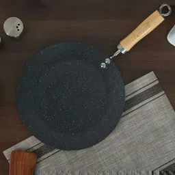 Femora Black Carbon Steel 28 cm 3 Layer Non-Stick Tawa (0.8 L)-picture-16