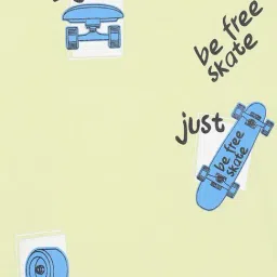 Fame Forever by Lifestyle Boys Lime Cotton Printed T-Shirt image 4