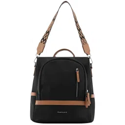 Fastrack Black Nylon Medium Backpack image 2