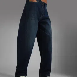 High Star Blue Cotton Flare Fit Jeans-image-66