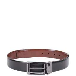 Peter England Black & Brown Leather Reversible Belt For Men image 2