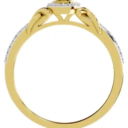 Sparkles 14k (585) Yellow Gold Lab Grown Diamond 0.18 CT Infinity Promise Ring image 2