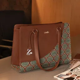 ZOUK Kolkata Nouveau Printed Tote Handbag image 2