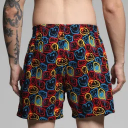 Jack & Jones Black Cotton Regular Fit Printed Boxers image 2