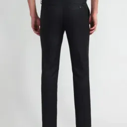 Arrow Grey Slim Fit Checks Trousers image 2