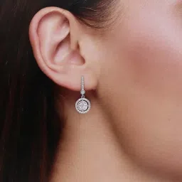 Kai Jewel Sterling Silver Crystal Cut Drop Earrings for Women image 2