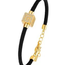 Guy Laroche Aline Leather Women Gold Bracelet image 2