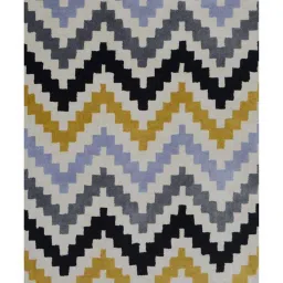 Presto Yellow & Grey Wool Hand Tufted Carpet image 2