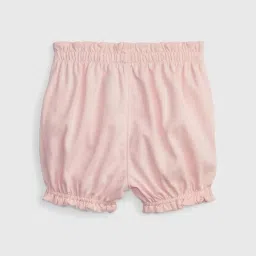 GAP Girls Pink Cotton Solid Shorts image 2