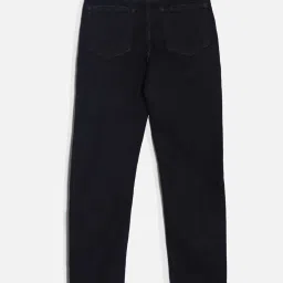 Allen Solly  Navy Cotton Regular fit Solid Jeans image 2