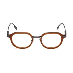 Ermenegildo Zegna Brown Geometric Frames Men EZ5296 48 045 image 2