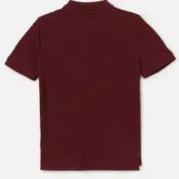 Tommy Hilfiger Boys Maroon Cotton Applique T-Shirt image 2