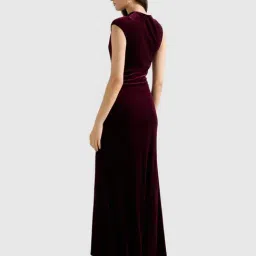forever new Jordana Asym Velvet Maxi Dress image 2