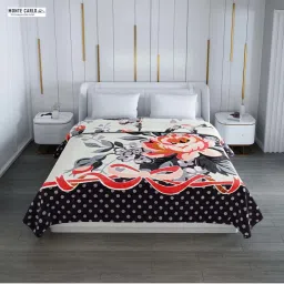 Monte Carlo Multicolor Polyester 1000 GSM Winter Blanket image 2