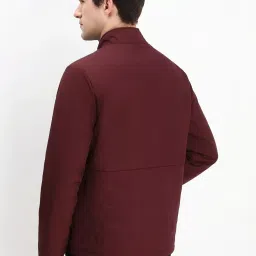 Allen Solly Maroon Regular Fit Jacket image 2