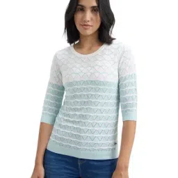 Pepe Jeans Blue Self T-Shirt-image-4