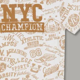 Fame Forever by Lifestyle Boys White Cotton Printed T-Shirt image 3