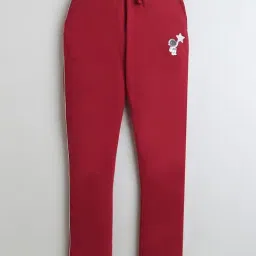 Bumzee Boys Maroon Cotton Graphic Track Pant-picture-11