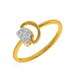 Kisna Diamond & Gold Jewellery Paislee 14k (585) Diamond & Gold Ring For Women-picture-41