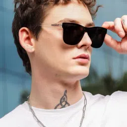 Resist Eyewear Black Wayfarer Polarized Unisex Sunglasses image 1