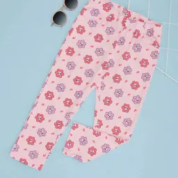 Pantaloons Junior Girls Barely Pink Printed Jeggings-image-75
