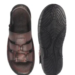 Fausto Men's Brown Back Strap Sandals image 3