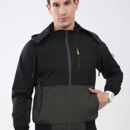Monte Carlo Olive Solid Regular Fit Jacket-image-55