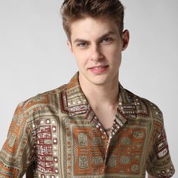 VASTRADO Men Classic Opaque Printed Casual Shirt-picture-38