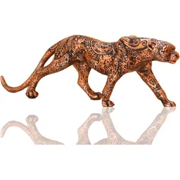 MISS PEACH Copper-Toned & Black Birds And Animals Curio Showpiece image 5