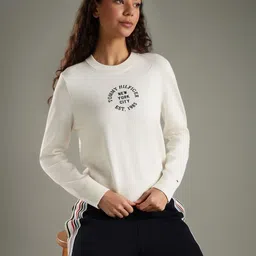 Tommy Hilfiger Women Printed Pullover Sweater-image-44