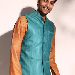 Fabindia Woven Design Nehru Jackets image 3