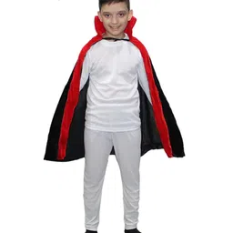 kaku fancy dresses Kaku Fancy Dress Halloween Theme Vampire Cape  -   Black, Red-picture-20