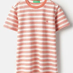 United Colors of Benetton Boys Striped Pure Cotton Pockets T-shirt-picture-24