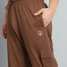 GRIFFEL Men Relaxed-Fit Cotton Track Pants image 5