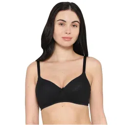 Wacoal Women's Padded Non-Wired 3/4Th Cup Cotton Blend T-Shirt Bra-Black-picture-21
