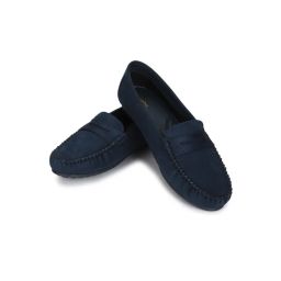 Yoho Navy Blue Bliss Comfortable Loafers for Women-picture-30