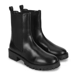 Yoho Women High Chelsea Boots - Black-image-87