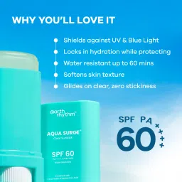 Earth Rhythm Glow Surge Brightening Sunstick SPF 50 PA ++++ Vitamin C & E, No white cast image 3