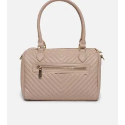 Van Heusen Women Beige Solid Casual Handbag With Detachable Strap image 4