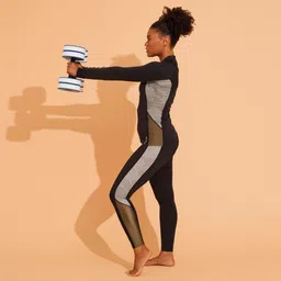 decathlon Women Long Sleeve Swimsuit Top Full Zip image 5