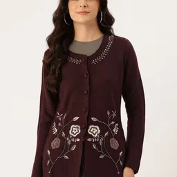 APSLEY Floral Cardigan with Embroidered Detail-image-54