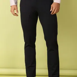 V-Mart Men Solid Cotton Slim Fit Formal Trousers-picture-10