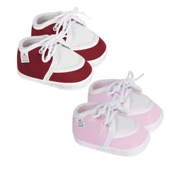 NESKA MODA Kids Set Of 2 Butterfly Cotton Lace Booties-picture-54