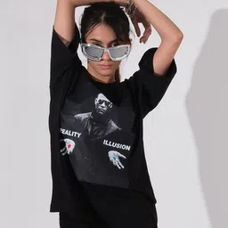 TheBTclub Men Printed Drop-Shoulder Sleeves Activchill T-shirt-picture-38