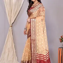 Mitera Ethnic Motifs Woven Design Banarasi Saree image 3