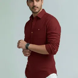 LENIA Men Solid Slim Fit Short Kurta-picture-18