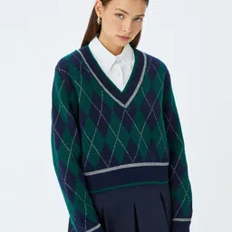 Koton Women Checked Pullover-picture-14