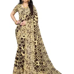 KANOODA Women Geometric Printed Pure Georgette Sarees-picture-38