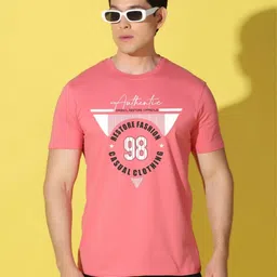 WOOSTRO Men Typography Printed Slim Fit T-shirt image 1